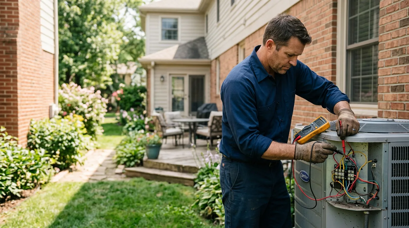 HVAC technician working near Knickerbocker, TX